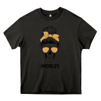 Asphalt Yellow Flower on Pink Background Mom Skull Heavy Core Tee - Bettercallsaul