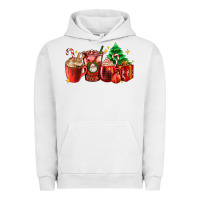 Pigment Lunar Rock Christmas coffee cups with gift and Christmas tree Urban Hoodie - AdoDesignShop