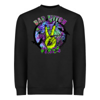 Black bad witch vibes Heavyweight Sweatshirt - SublimationCraftShop