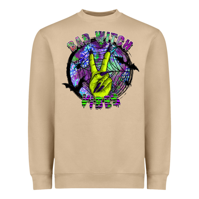 Bad Witch Vibes Heavyweight Sweatshirt by SublimationCraftShop | Teevron