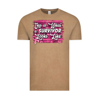 Vintage Coffee this is what a survivor looks like breast cancer awareness Vintage Tee - Jasminsmagicworld