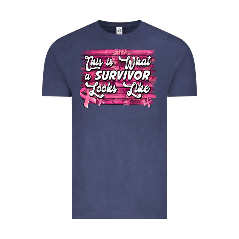 This Is What A Survivor Looks Like Breast Cancer Awareness Vintage Tee by Jasminsmagicworld | Teevron