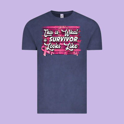 This Is What A Survivor Looks Like Breast Cancer Awareness Vintage Tee Designed By Jasminsmagicworld