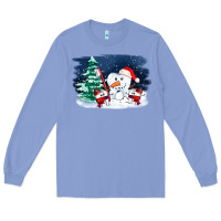 Colony Blue teeth snow party costom ado Long Sleeve Tee - OliviaCreatesArt