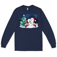 Navy teeth snow party costom ado Long Sleeve Tee - OliviaCreatesArt