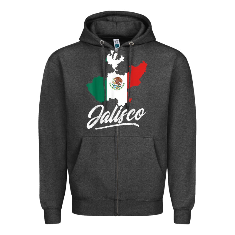Mexico Jalisco Mexican Flag Gift Zipper Hoodie by trangStudio | Teevron