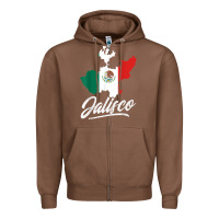 Chestnut Mexico Jalisco Mexican Flag Gift Zipper Hoodie - trangStudio