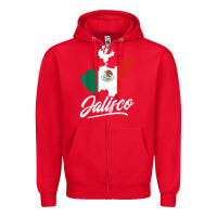 Red Mexico Jalisco Mexican Flag Gift Zipper Hoodie - trangStudio