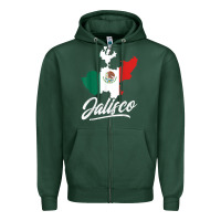 Sports Green Mexico Jalisco Mexican Flag Gift Zipper Hoodie - trangStudio