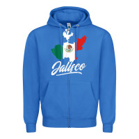 True Royal Mexico Jalisco Mexican Flag Gift Zipper Hoodie - trangStudio