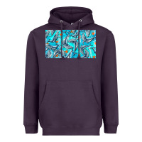 Plum humpback whale cup Heavyweight Hoodie - BarkalooDesign