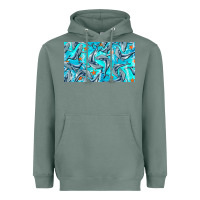 Sage humpback whale cup Heavyweight Hoodie - BarkalooDesign