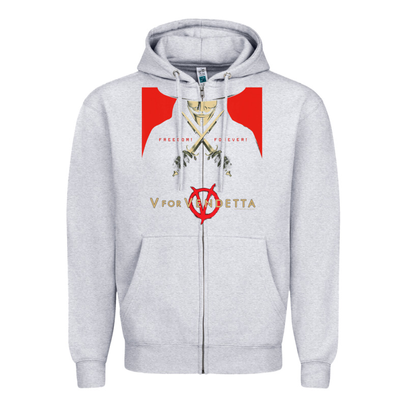 V For Vendetta Freedom Forever Zipper Hoodie by trangStudio | Teevron