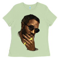 Matcha black man Ladies Tee - NancyCooperArtShop