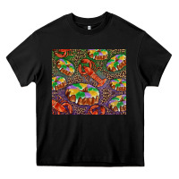 Black mardi gras king cake and crawfish Heavy Core Tee - RanaPortraitStore