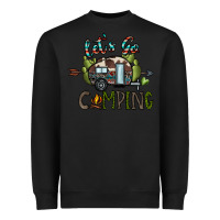 Black let's go camping Heavyweight Sweatshirt - CowhideDigitalArt