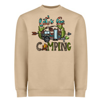 Mushroom let's go camping Heavyweight Sweatshirt - CowhideDigitalArt