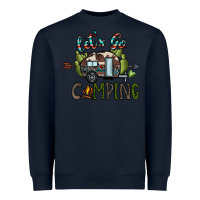 Navy let's go camping Heavyweight Sweatshirt - CowhideDigitalArt