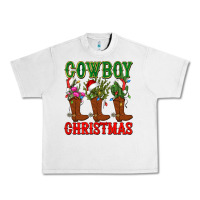 Lunar Rock cowboy christmas boots cactus Urban Heavy Tee - CowGirlArtShop