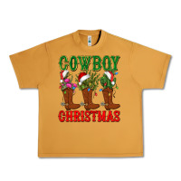 Peanut Butter cowboy christmas boots cactus Urban Heavy Tee - CowGirlArtShop