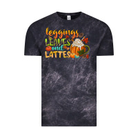 Cloud Black leaves and lattes Vintage Tee - CowGirlArtShop
