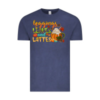 Vintage Denim leaves and lattes Vintage Tee - CowGirlArtShop