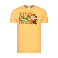 Vintage Mustard leaves and lattes Vintage Tee - CowGirlArtShop