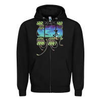 Black Yes Yessongs Zipper Hoodie - trangStudio