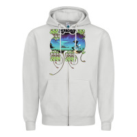 Dove Grey Yes Yessongs Zipper Hoodie - trangStudio