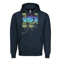 Navy Yes Yessongs Zipper Hoodie - trangStudio
