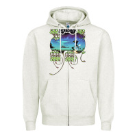 Oatmeal Heather Yes Yessongs Zipper Hoodie - trangStudio