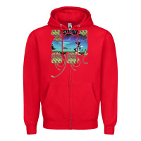 Red Yes Yessongs Zipper Hoodie - trangStudio
