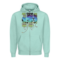Seafoam Yes Yessongs Zipper Hoodie - trangStudio