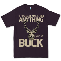Plum Funny Hunters Will Do Anything For a Buck Hunting Premium Tee - Bettercallsaul