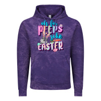 Cloud Purple Oh for peeps sake Easter Day Vintage Hoodie - CowGirlArtShop