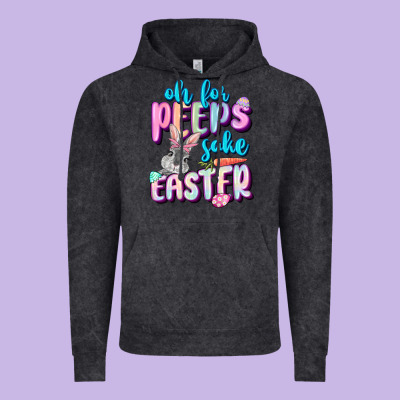 Oh For Peeps Sake Easter Day Vintage Hoodie Designed By Cowgirlartshop