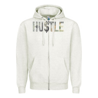 Oatmeal Heather Hustle 100 Dollar Bill Christmas Gift entrepreneur Zipper Hoodie - trangStudio