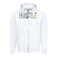 White Hustle 100 Dollar Bill Christmas Gift entrepreneur Zipper Hoodie - trangStudio
