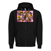 Black Baby elephant sunflowers kid's bottle Zipper Hoodie - Artiststas