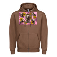 Chestnut Baby elephant sunflowers kid's bottle Zipper Hoodie - Artiststas