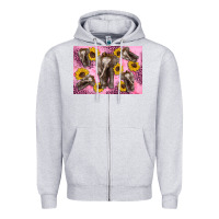 Heather Grey Baby elephant sunflowers kid's bottle Zipper Hoodie - Artiststas