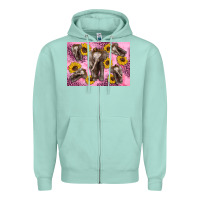 Seafoam Baby elephant sunflowers kid's bottle Zipper Hoodie - Artiststas