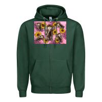 Sports Green Baby elephant sunflowers kid's bottle Zipper Hoodie - Artiststas