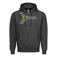 Charcoal Heather St Louis Missouri Flag Vintage Faded Home Family Zipper Hoodie - trangStudio