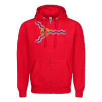 Red St Louis Missouri Flag Vintage Faded Home Family Zipper Hoodie - trangStudio
