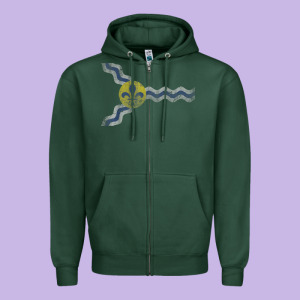 St Louis Missouri Flag Vintage Faded Home Family Zipper Hoodie Designed By Trangstudio