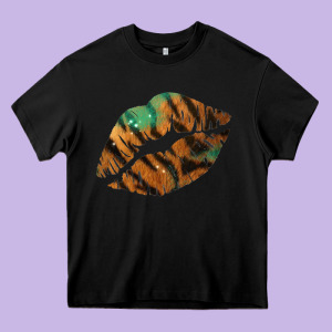 Tiger Lips Heavy Core Tee Designed By Bettercallsaul