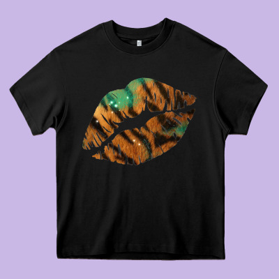 Tiger Lips Heavy Core Tee Designed By Bettercallsaul