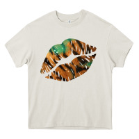 Cream Tiger Lips Heavy Core Tee - Bettercallsaul