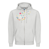 Dove Grey Womens Funny Dandelion Books Gift For Reading Lover Women Girls V-Neck Zipper Hoodie - trangStudio